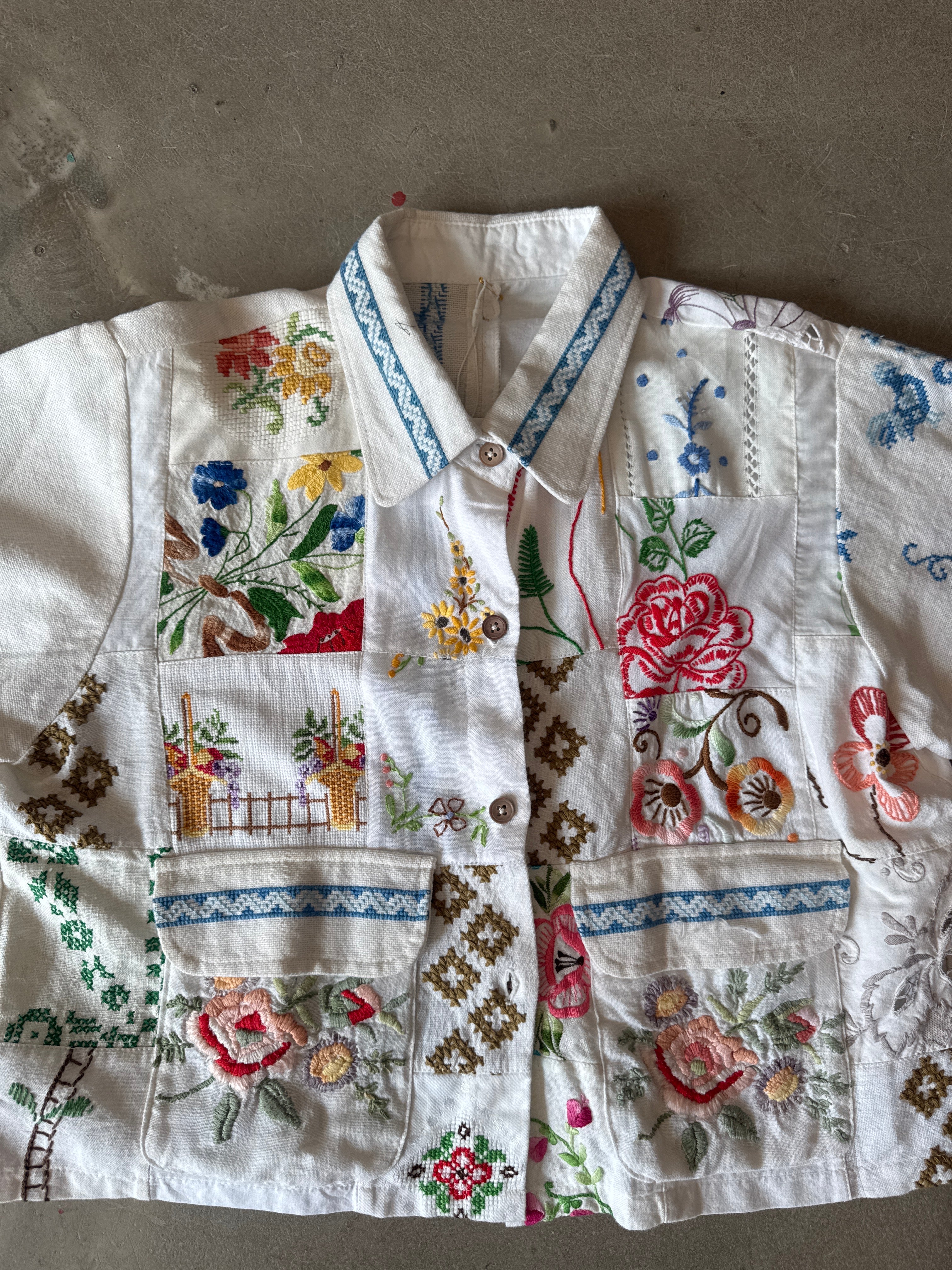 Vintage Hand Embroidered Set