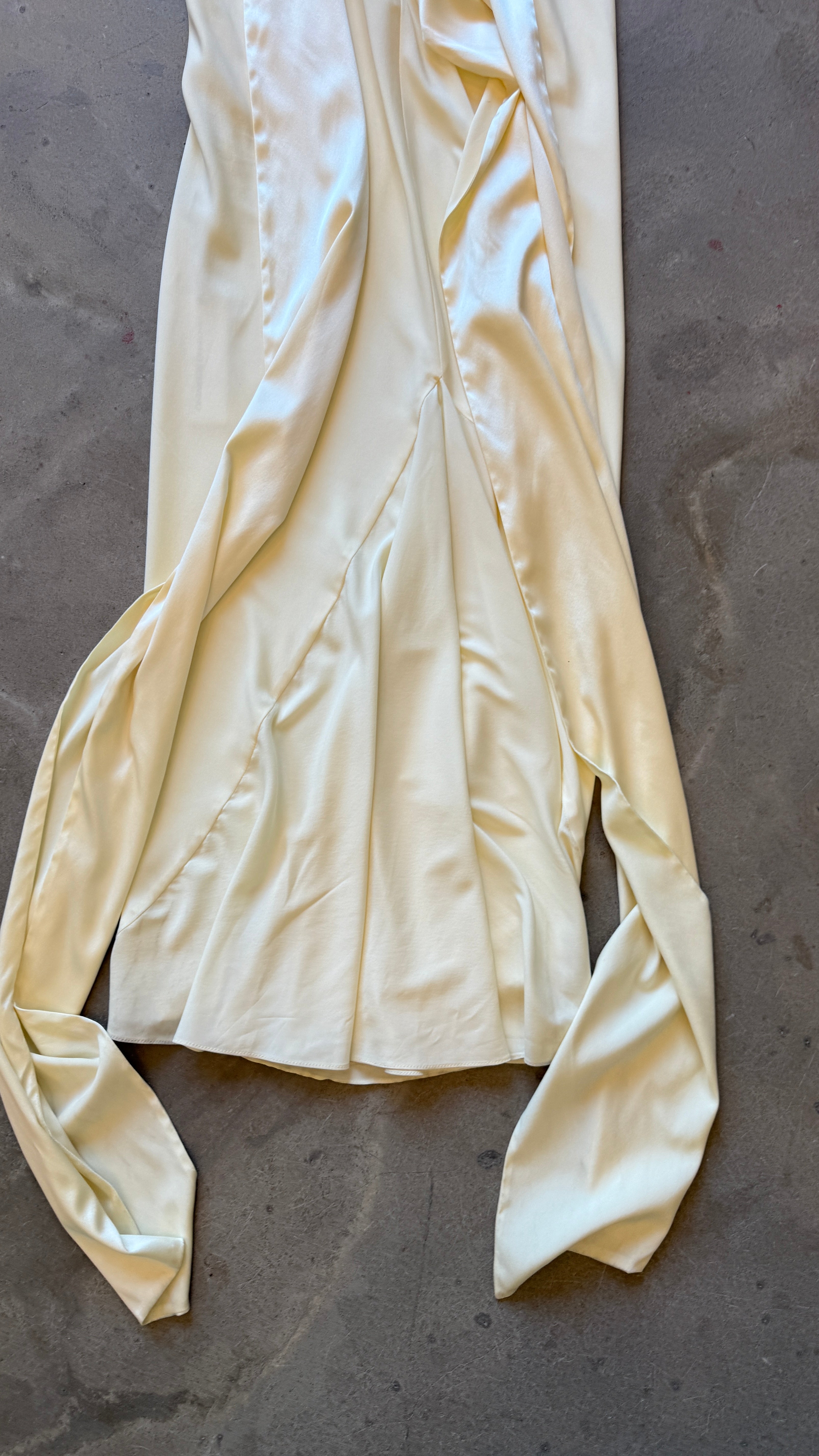 Cream Silk Gown