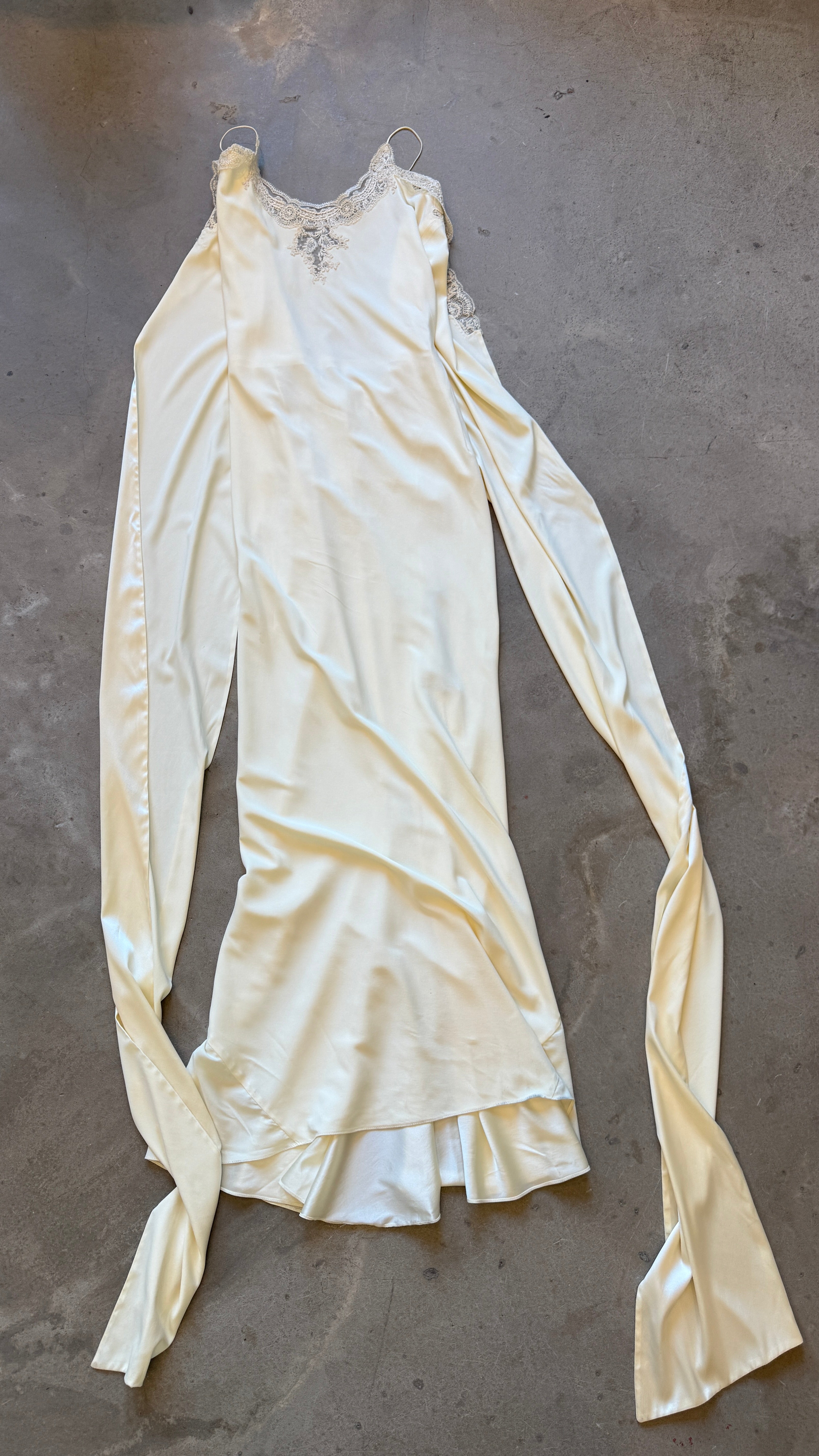 Cream Silk Gown