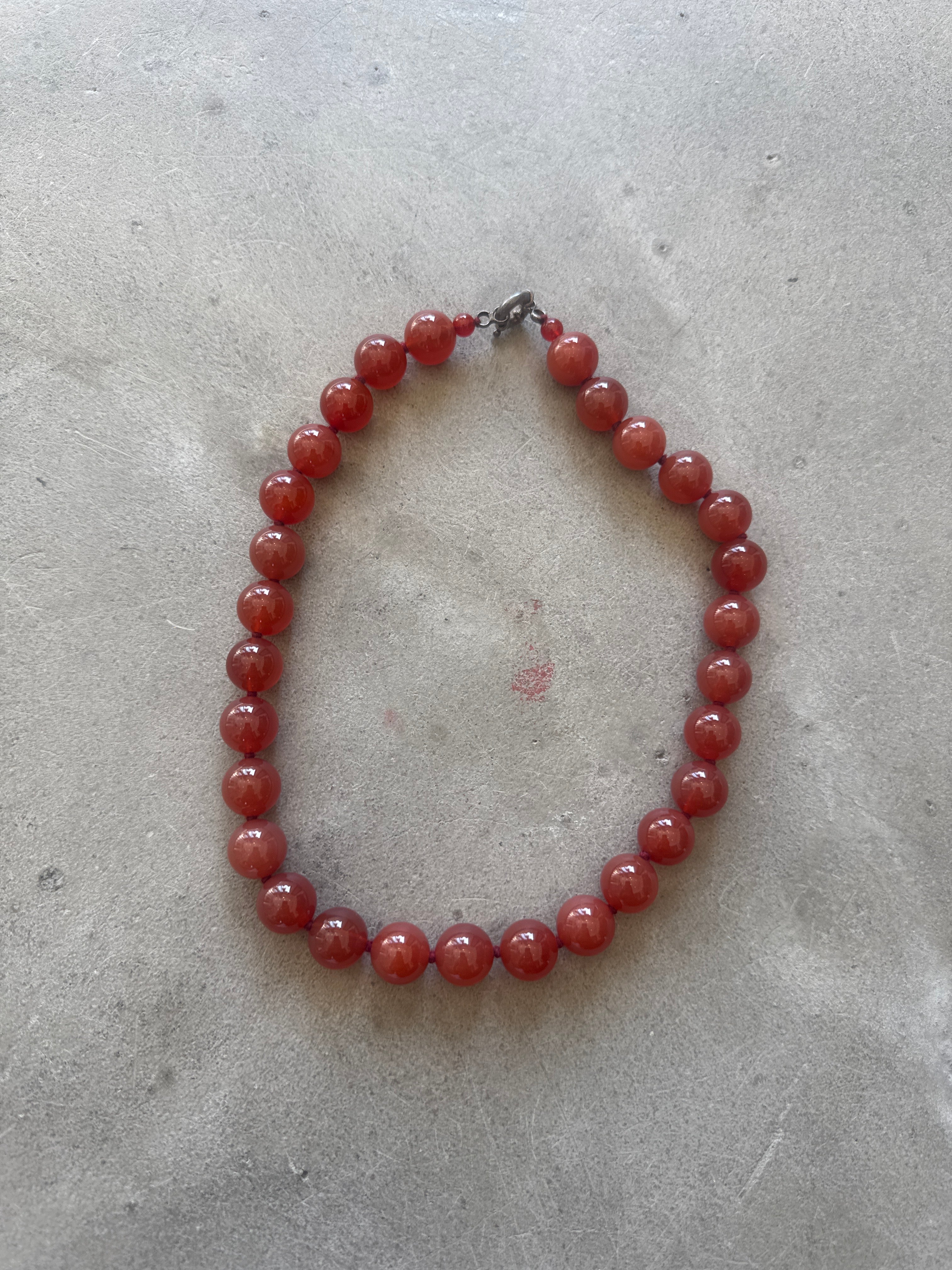 Burnt Red Beaded Chocker