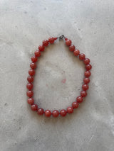 Burnt Red Beaded Chocker