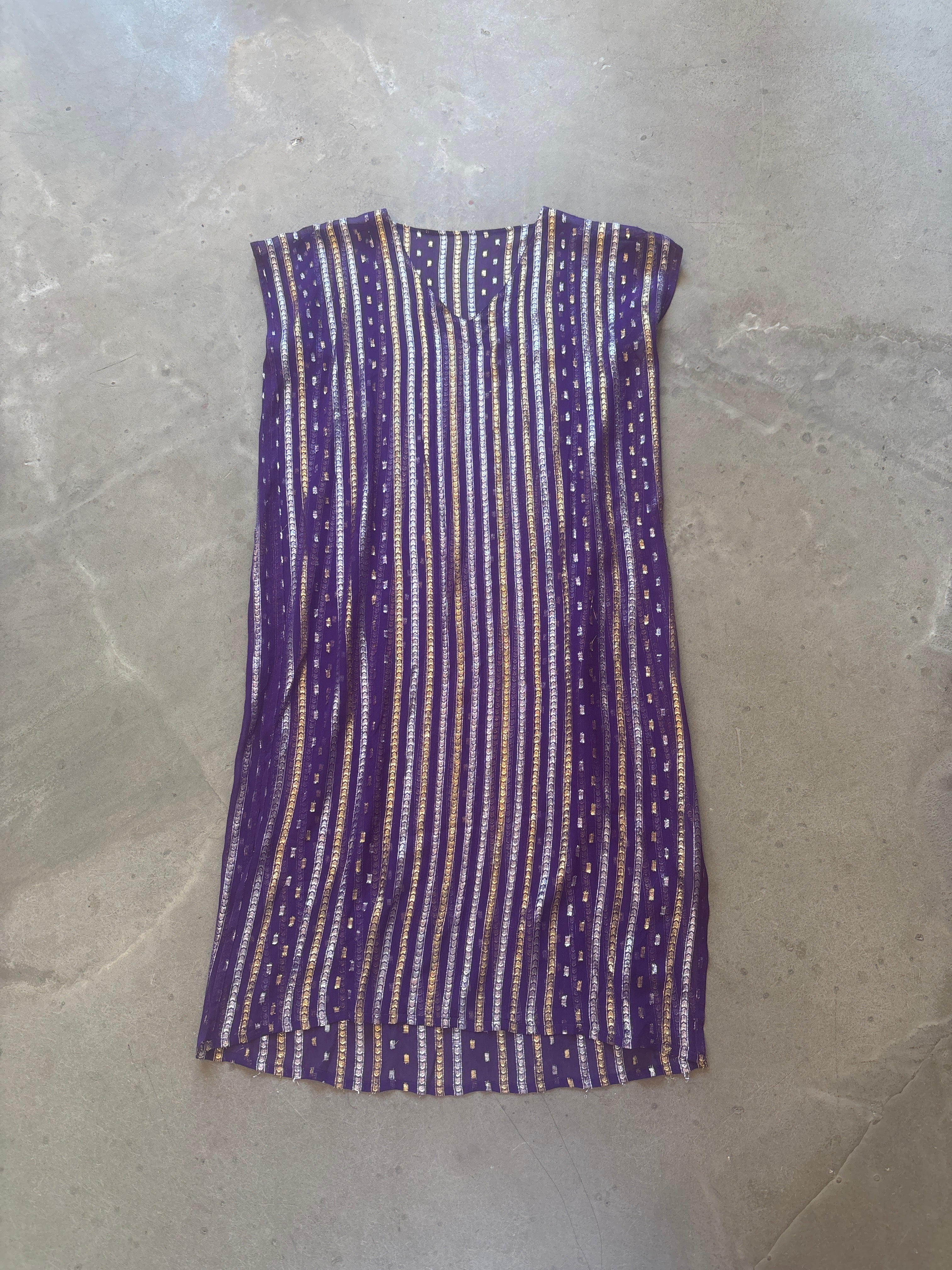 Purple Chiffon Kaftan