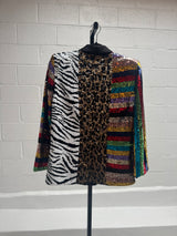 Rainbow and Animal Print Jacket
