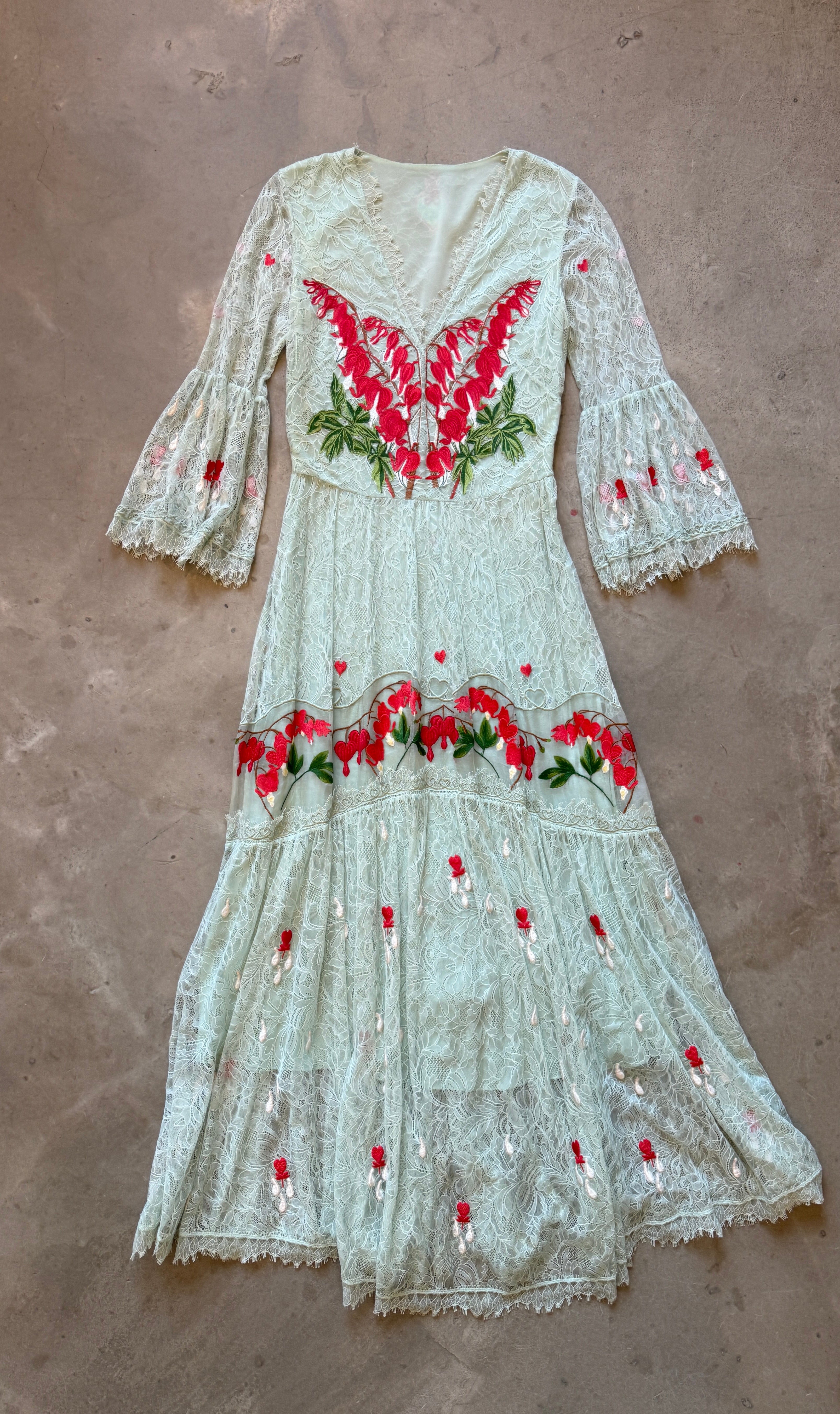 Light Green Lace Dress