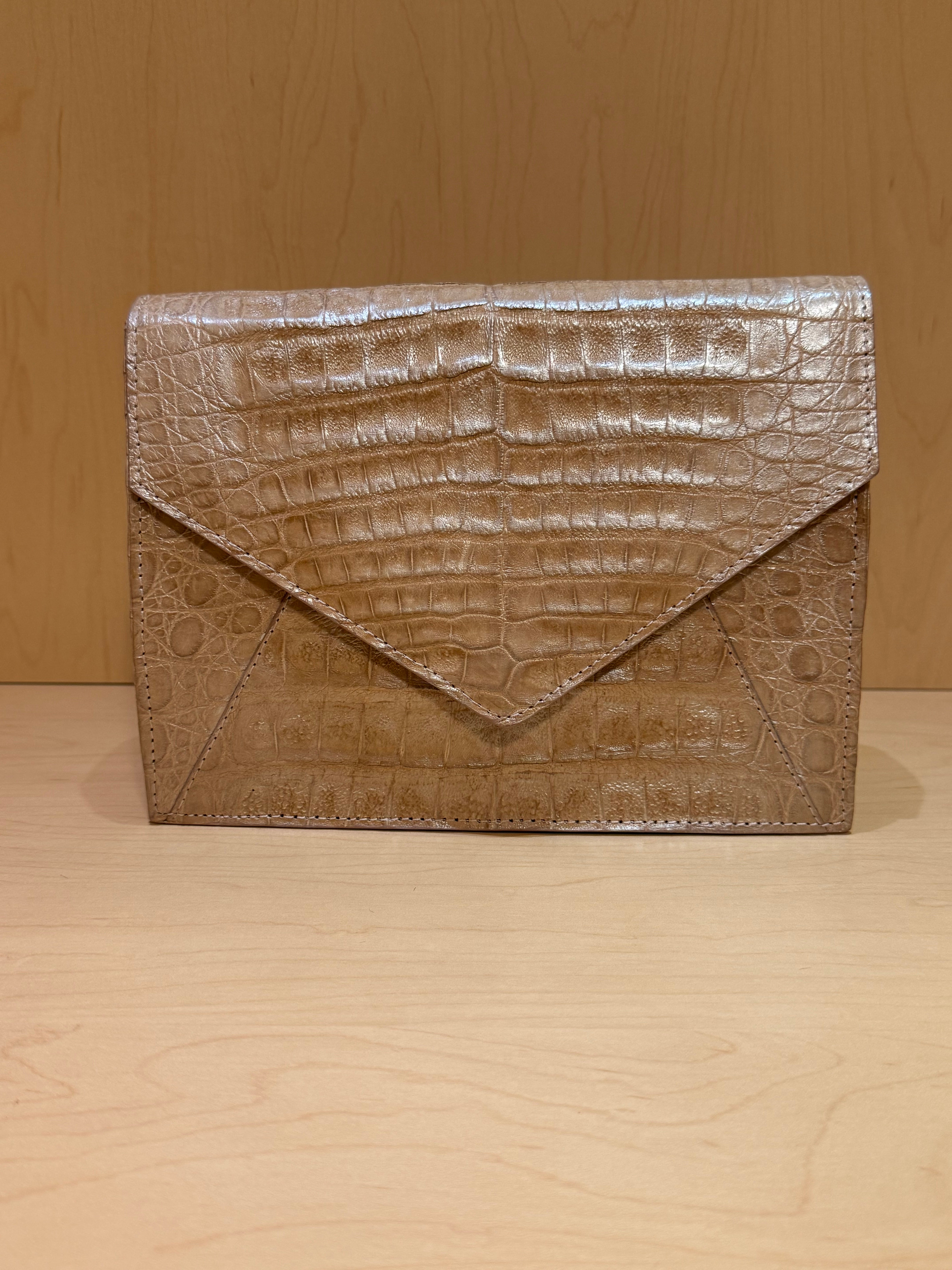 Tan Crocodile Bag