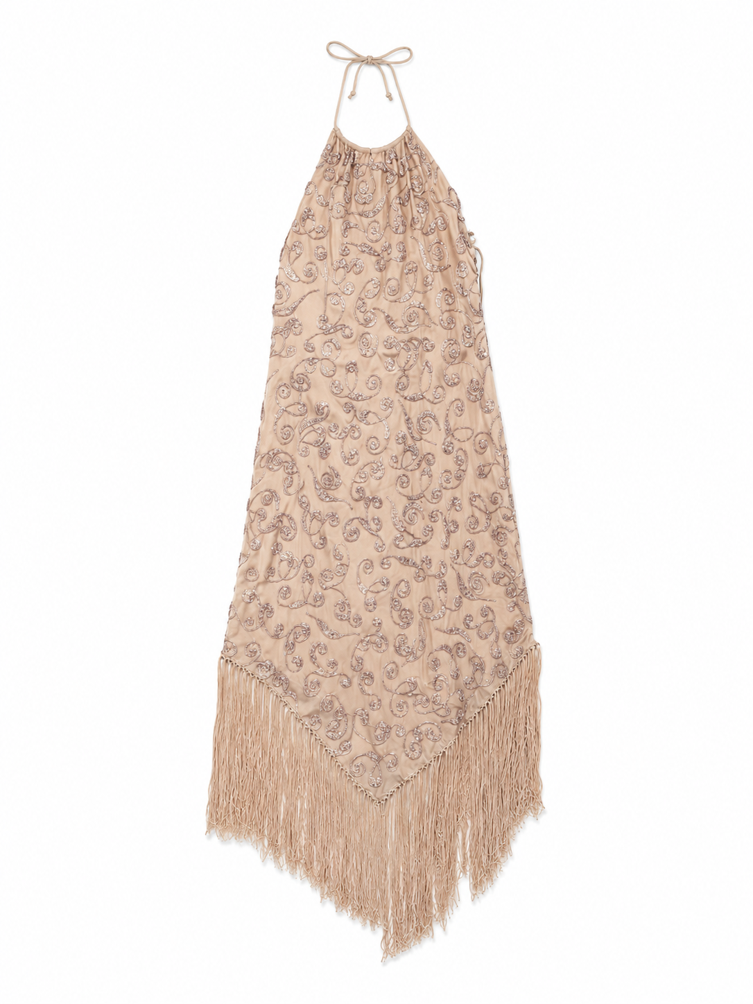 Beaded Fringe Vintage Dress