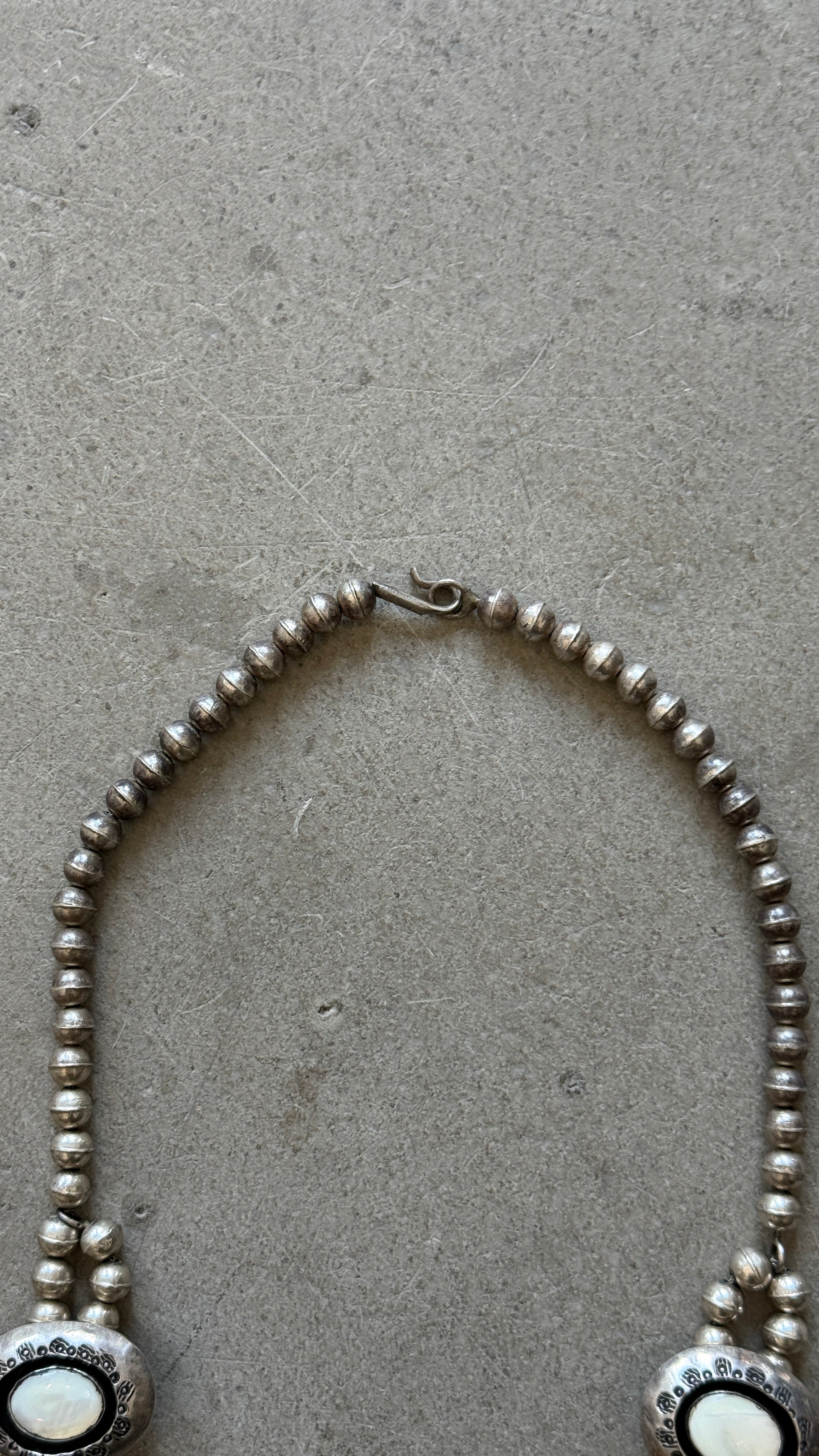 ’70s Mother of Pearl Squash Blossom Set