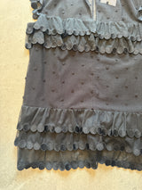 Lace Blouse with Pearl Closure
