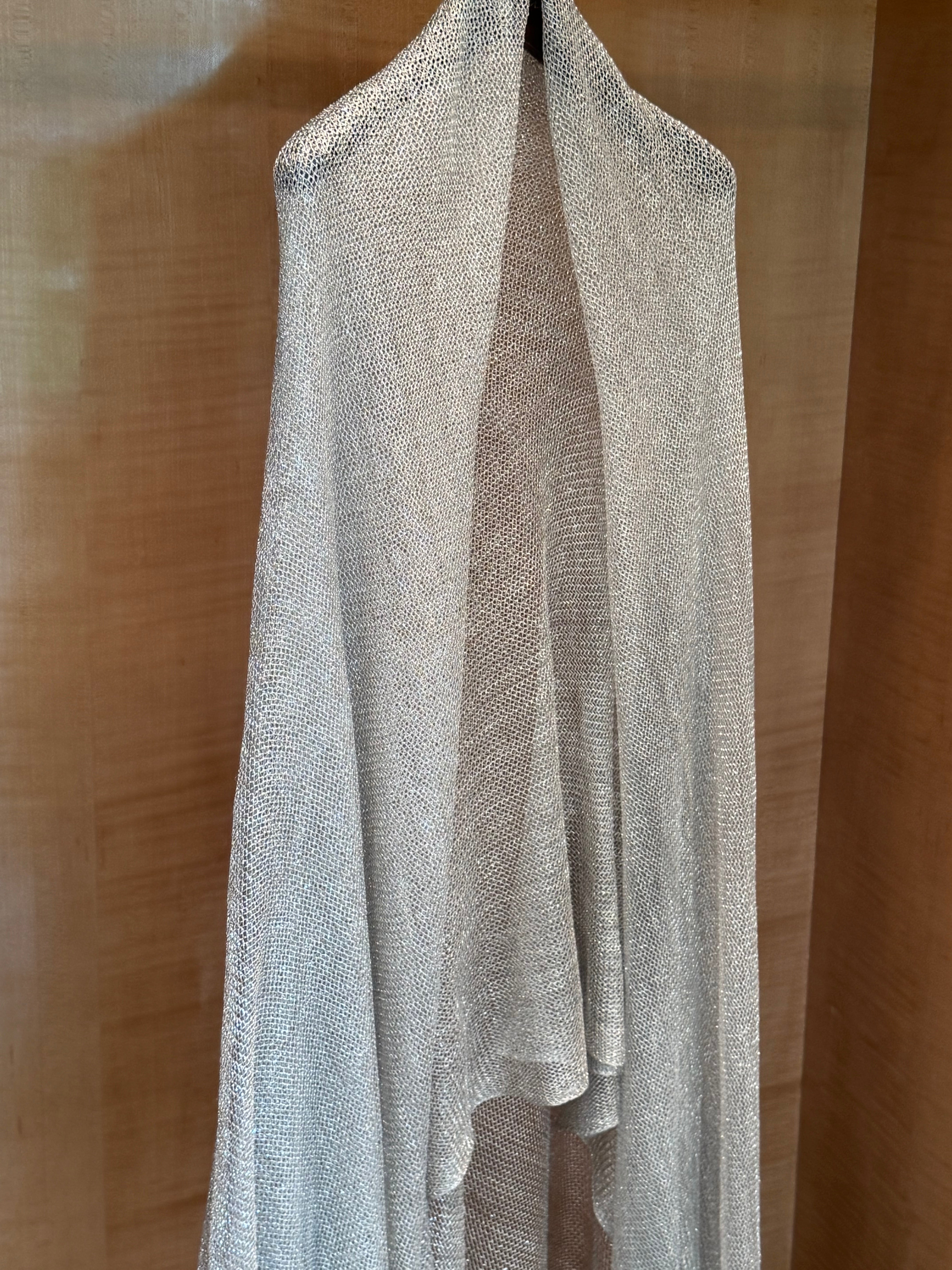 Silver Mesh Scarf