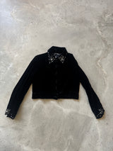 Velvet Vintage Jacket with Rhinestones