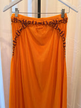 Orange Mesh Skirt