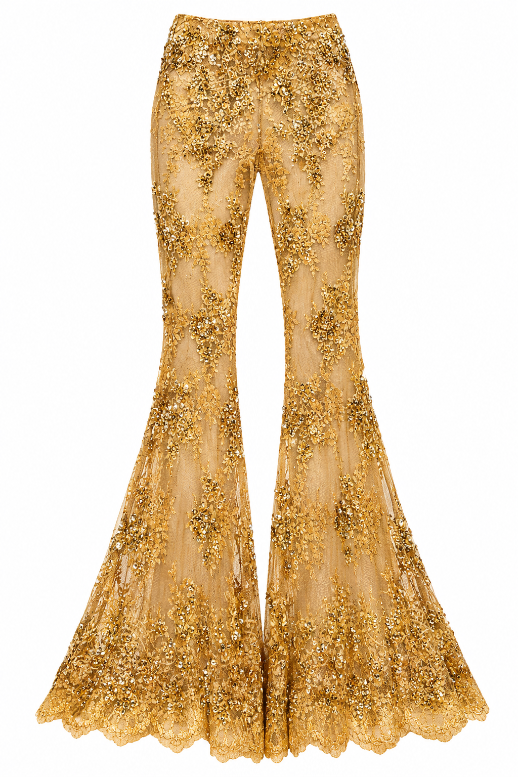 Embroidered Lace Pants