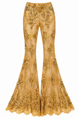 Embroidered Lace Pants