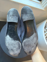 Navy and Black Ballerina Flats