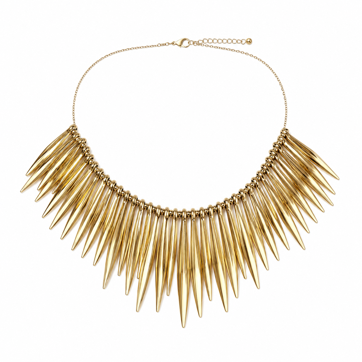 Gold Fringe Necklace