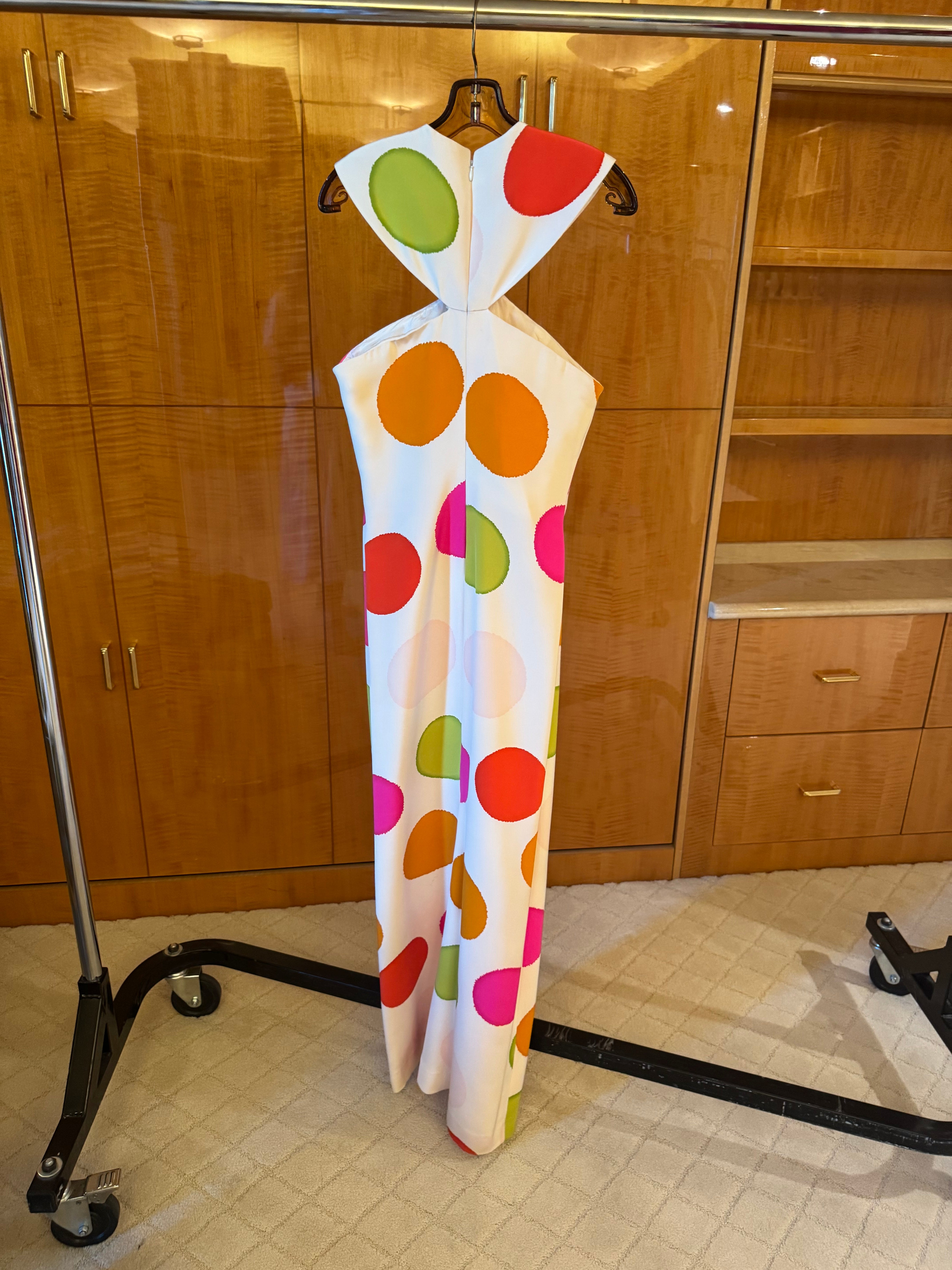 Large Dot Silk Dress Spring 1994