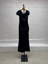 Body Con Floor length Black Dress