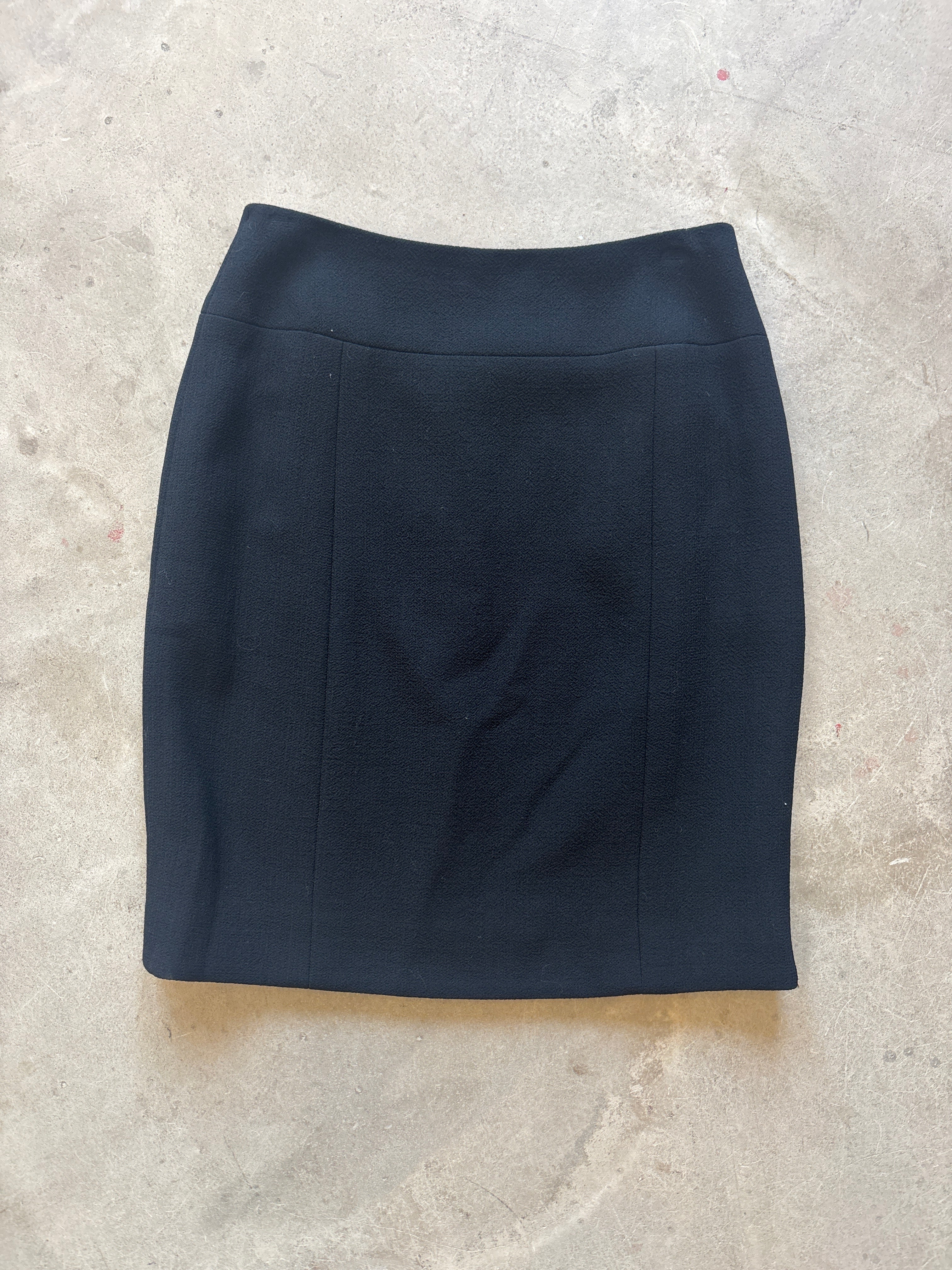 Black Wool Skirt