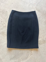 Black Wool Skirt