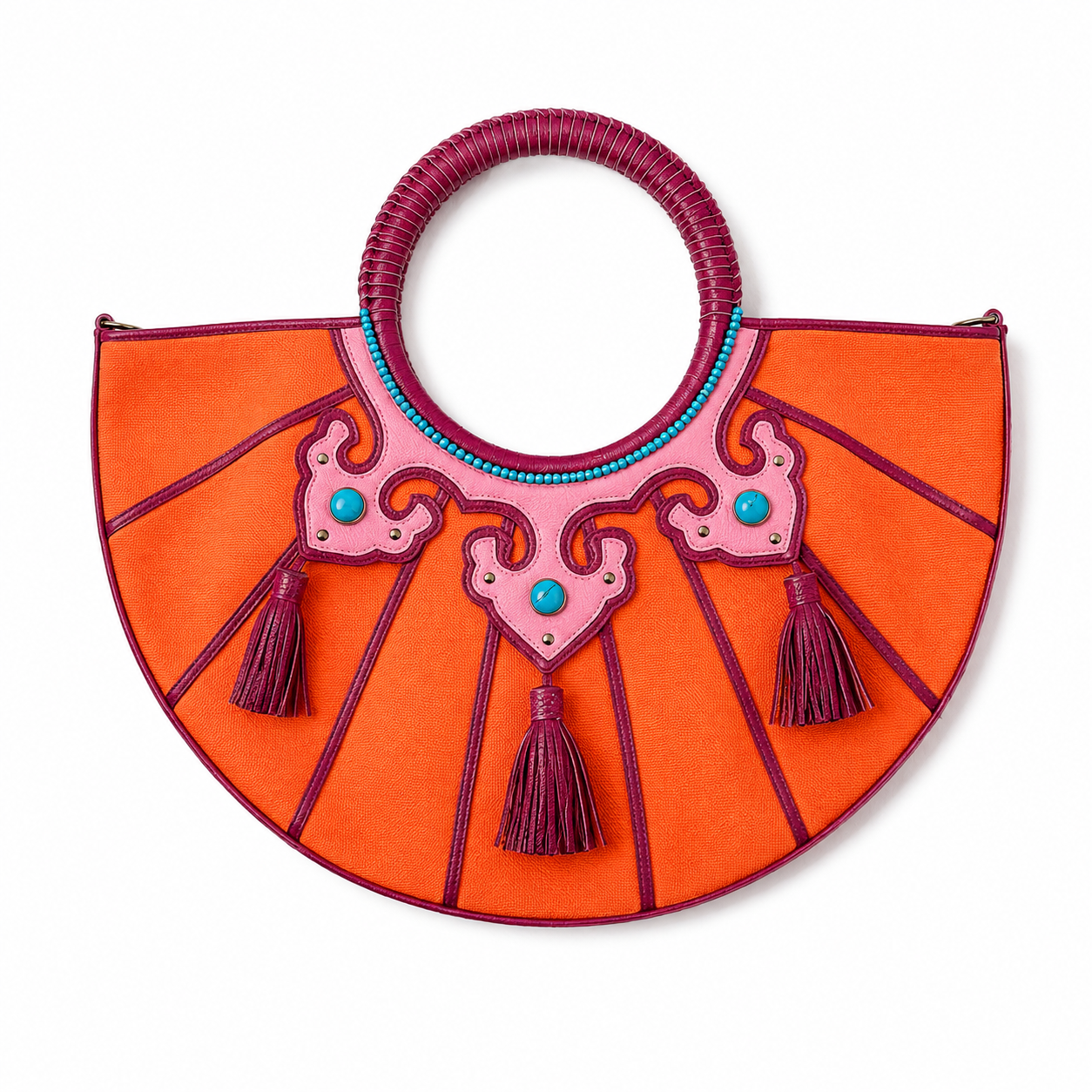 Watersnake and Tassel Vintage Bag