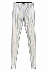Silver Leggings With Stockings