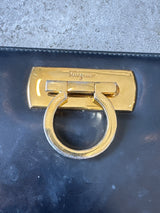 Gancini Leather Crossbody Bag