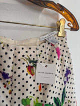 Polka Dot Floral Skirt