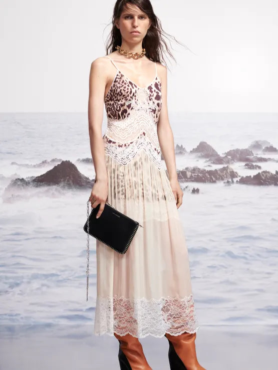 Leopard and Chiffon Dress