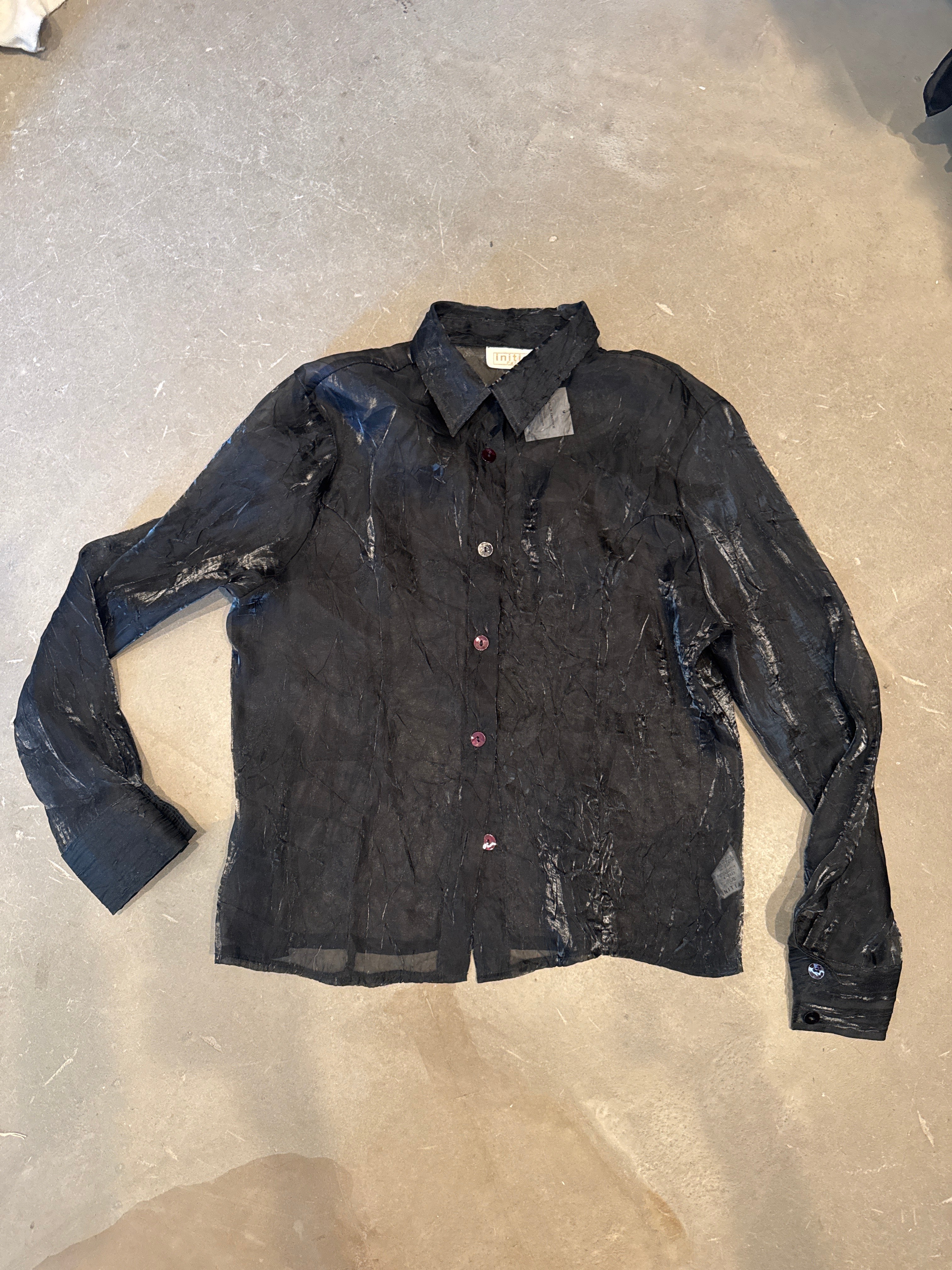 Black Sheer Vintage Shirt
