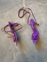 Purple Strappy Heels