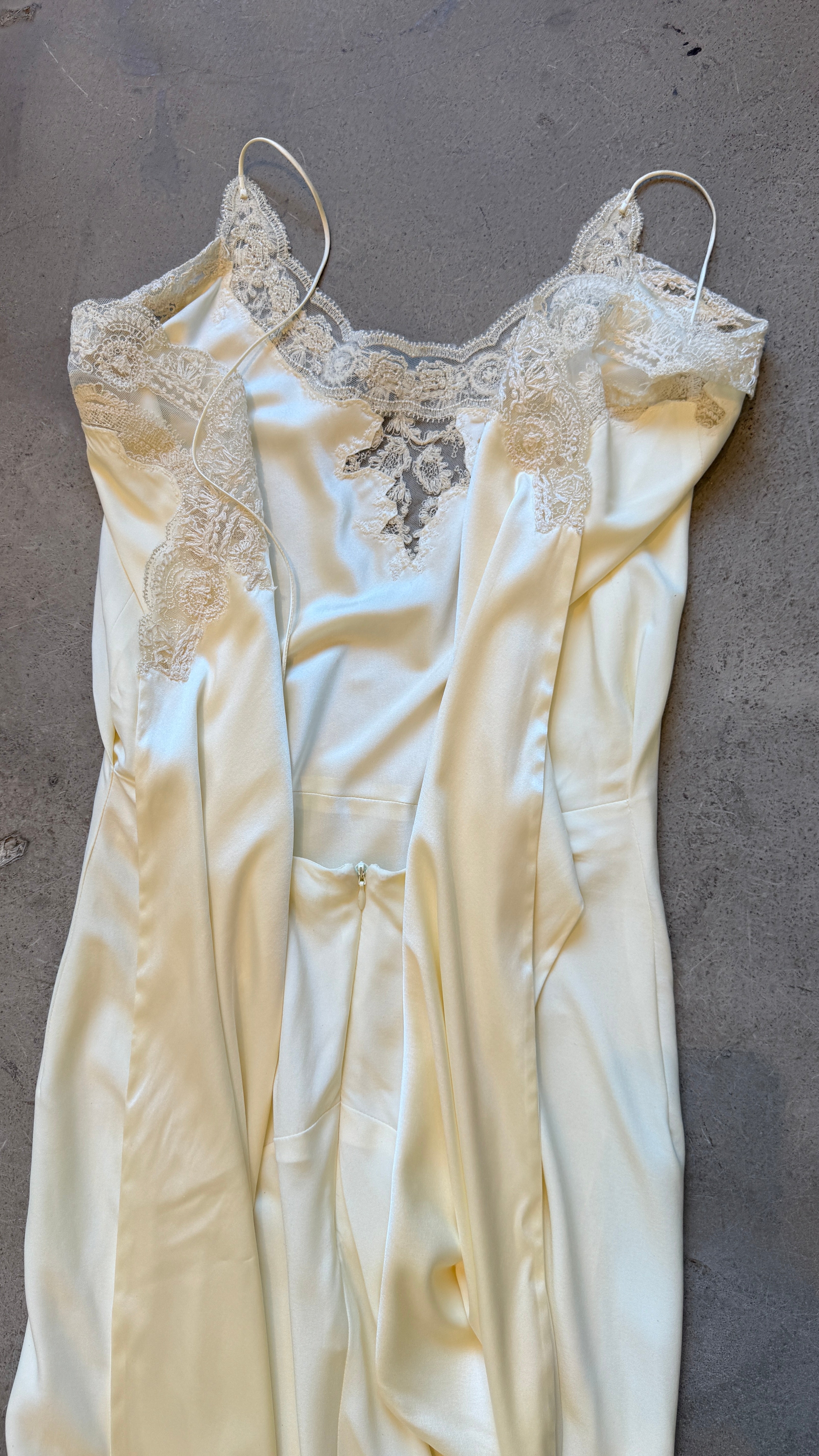 Cream Silk Gown