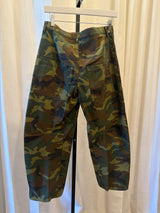 Camo Barrel-Leg Pants
