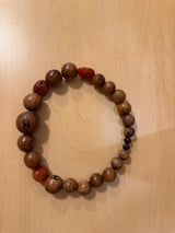 Wood and Agate Beaded Necklace 1998