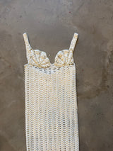 Knit and Beaded Vintage Shell Dress