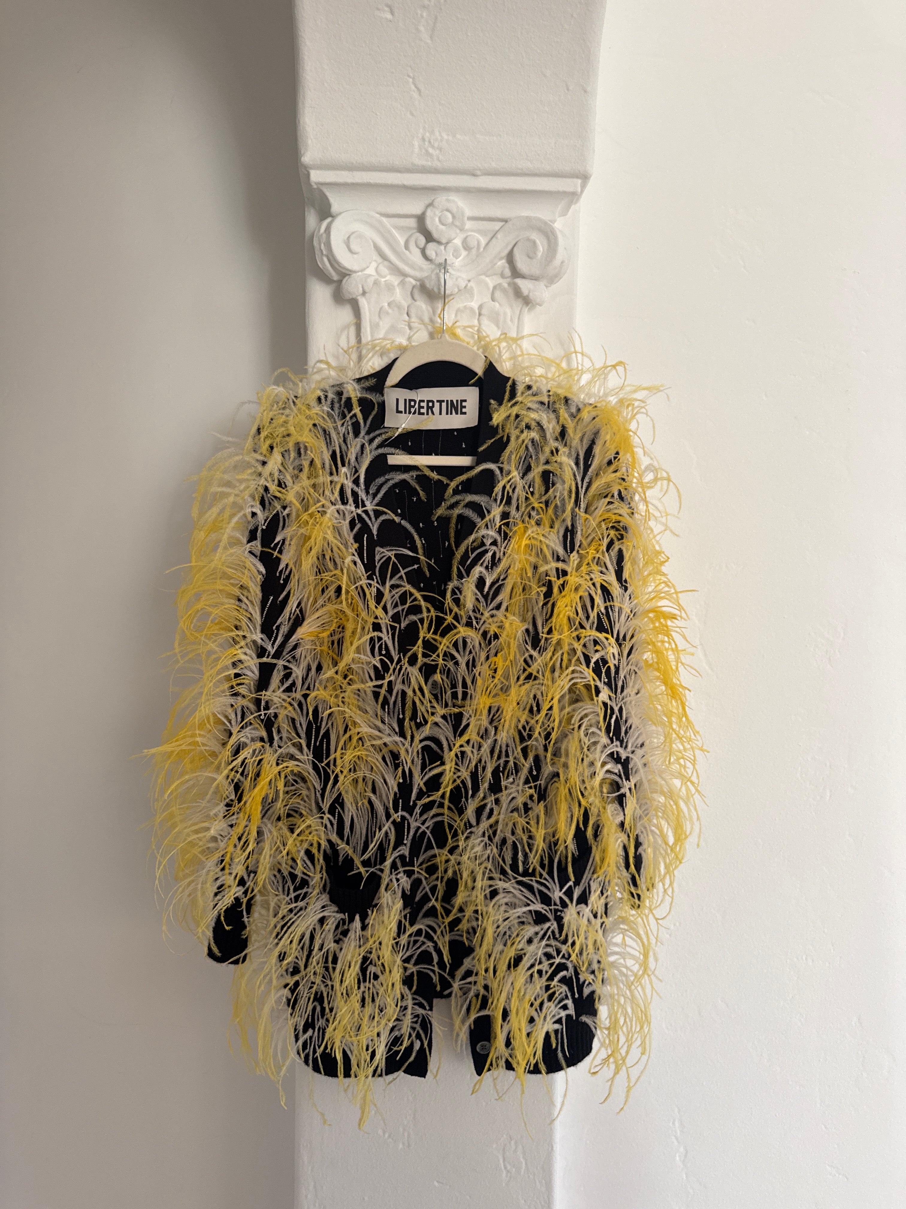 ‘Wham Bam’  Ostrich Feather Cardigan