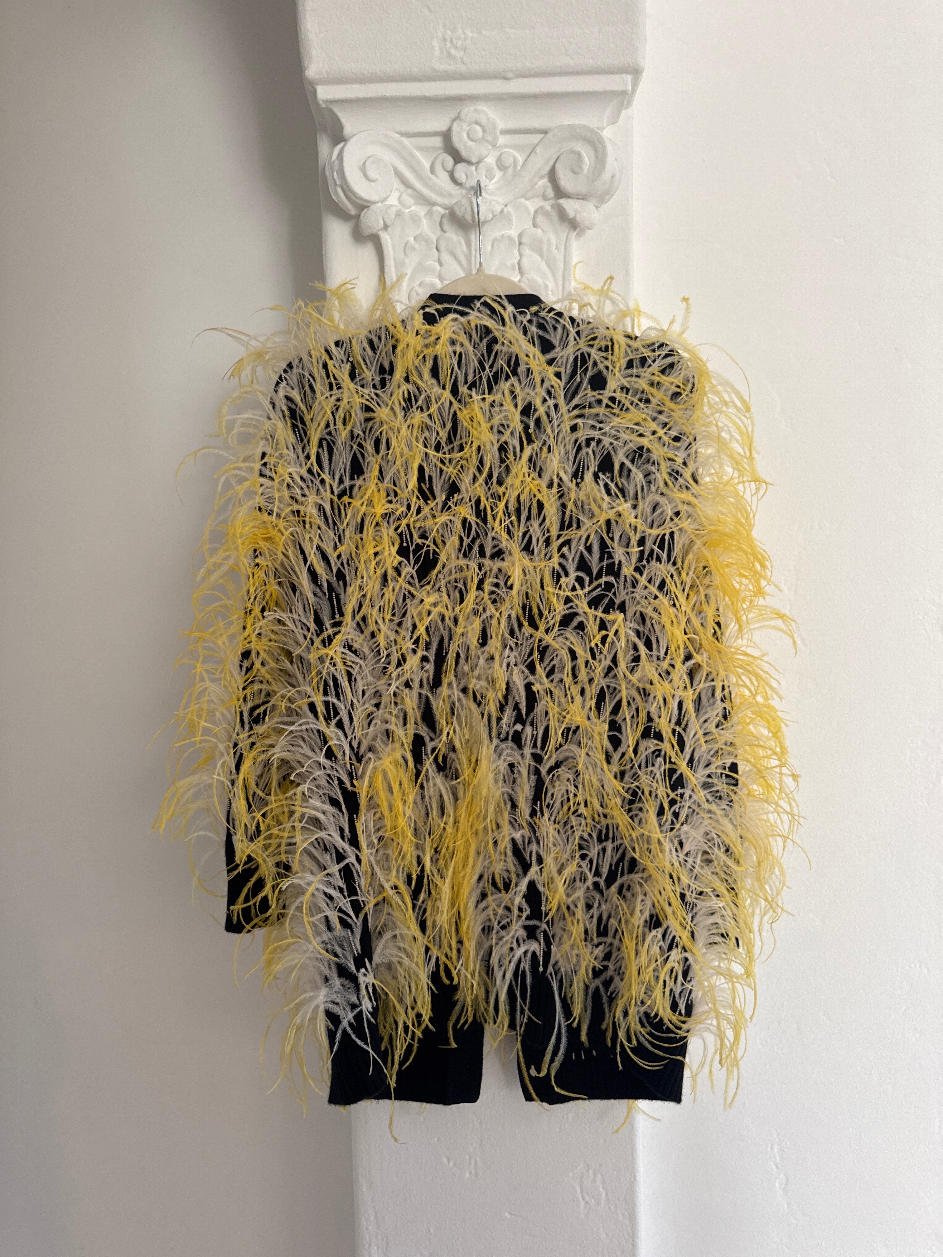 ‘Wham Bam’  Ostrich Feather Cardigan