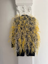 ‘Wham Bam’  Ostrich Feather Cardigan