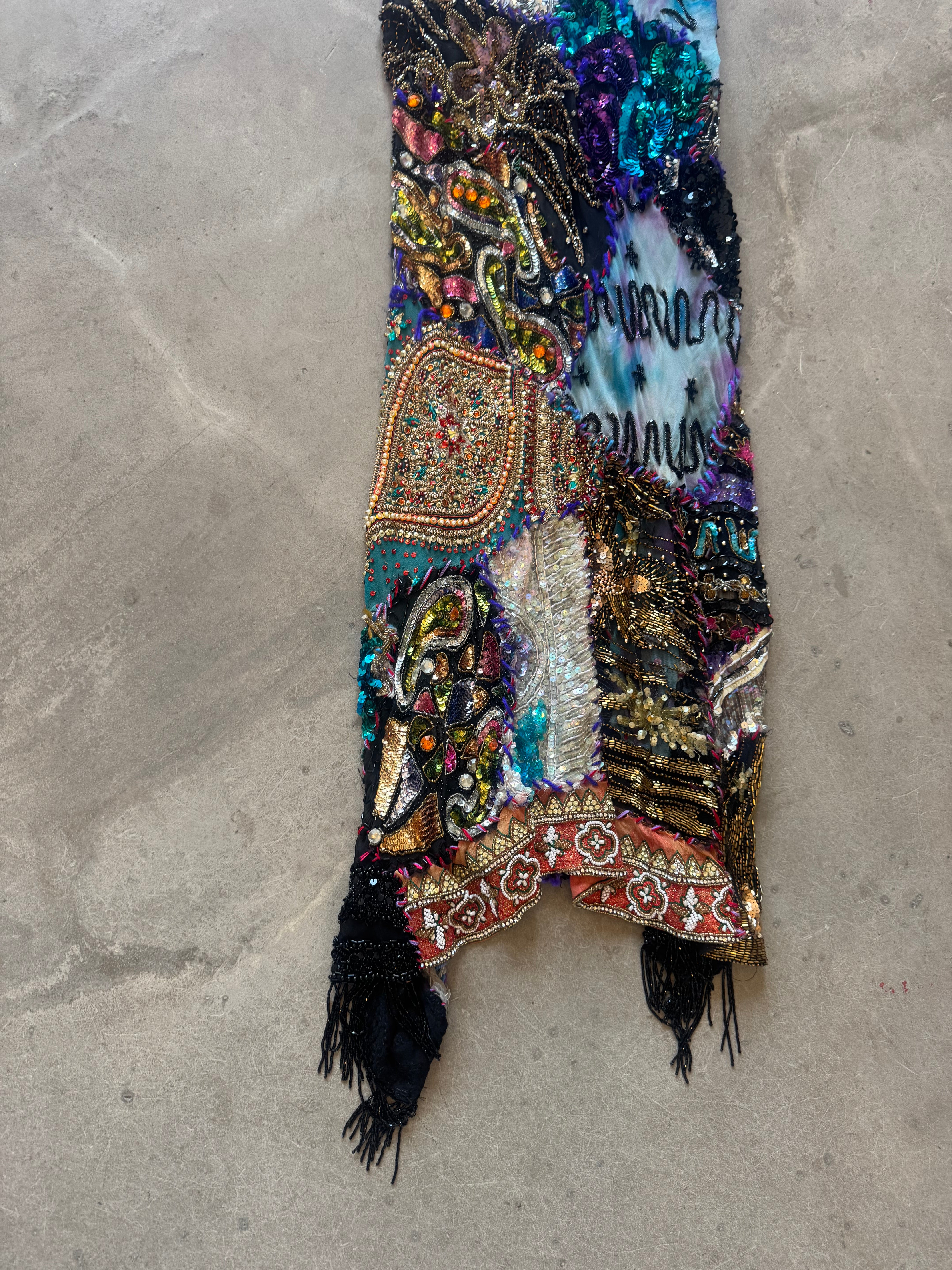 Patchwork Beaded Dress