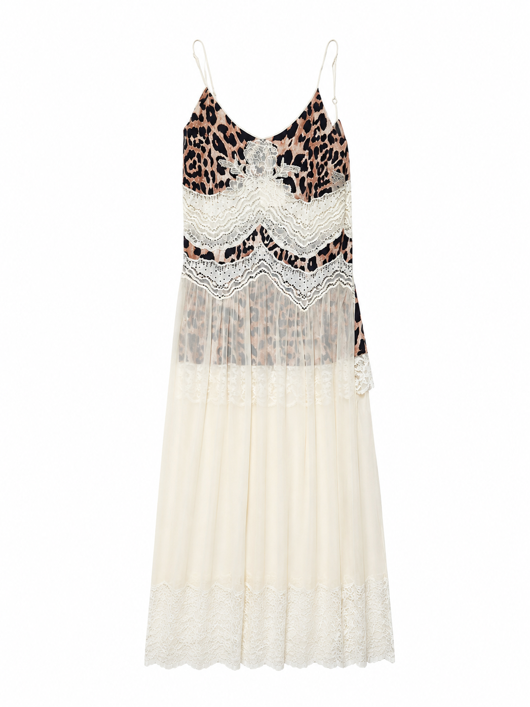 Leopard and Chiffon Dress
