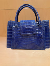 Cobalt Blue Crocodile bag