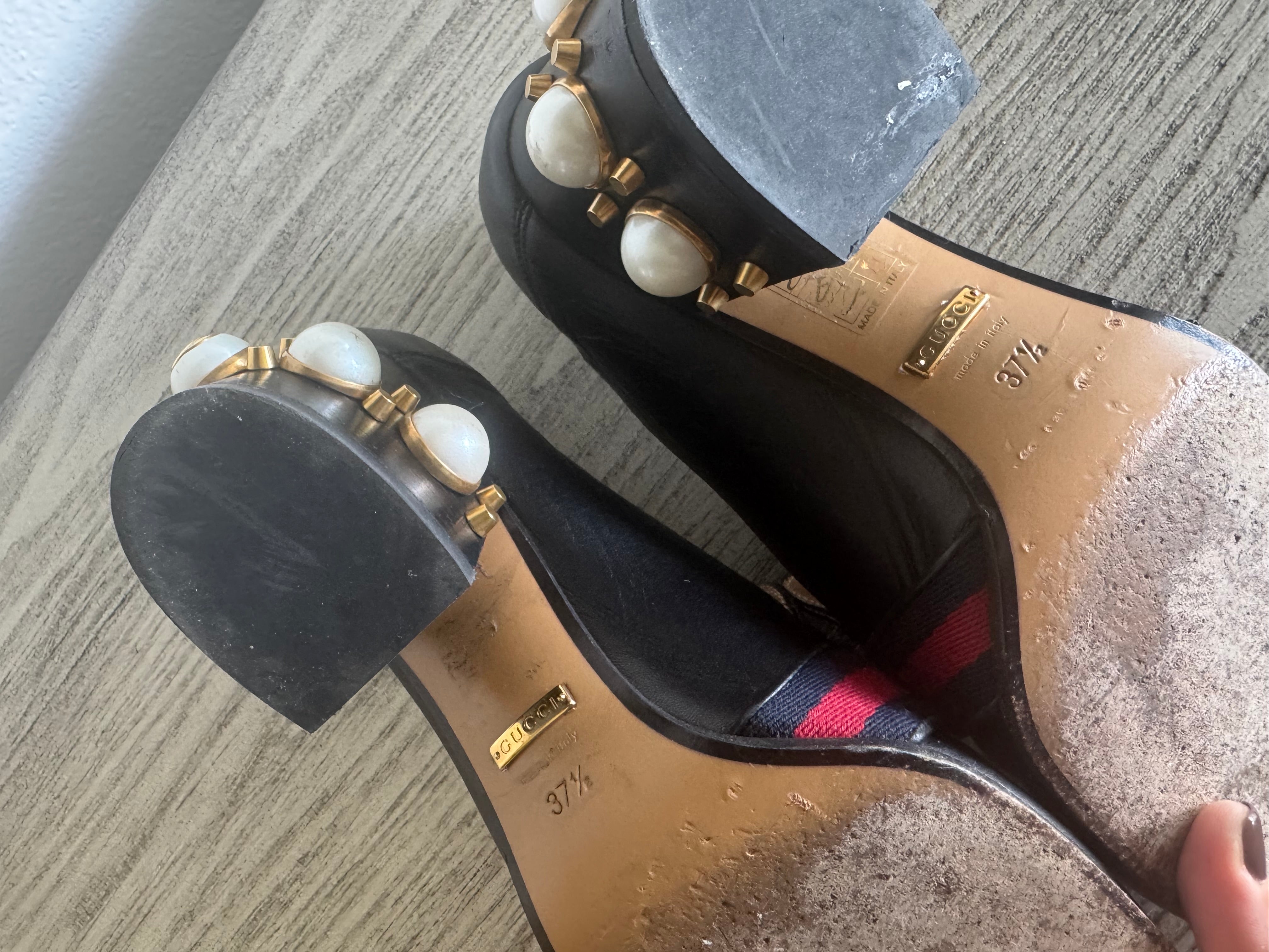 Peyton GG Pearl Mid-Heel Loafer