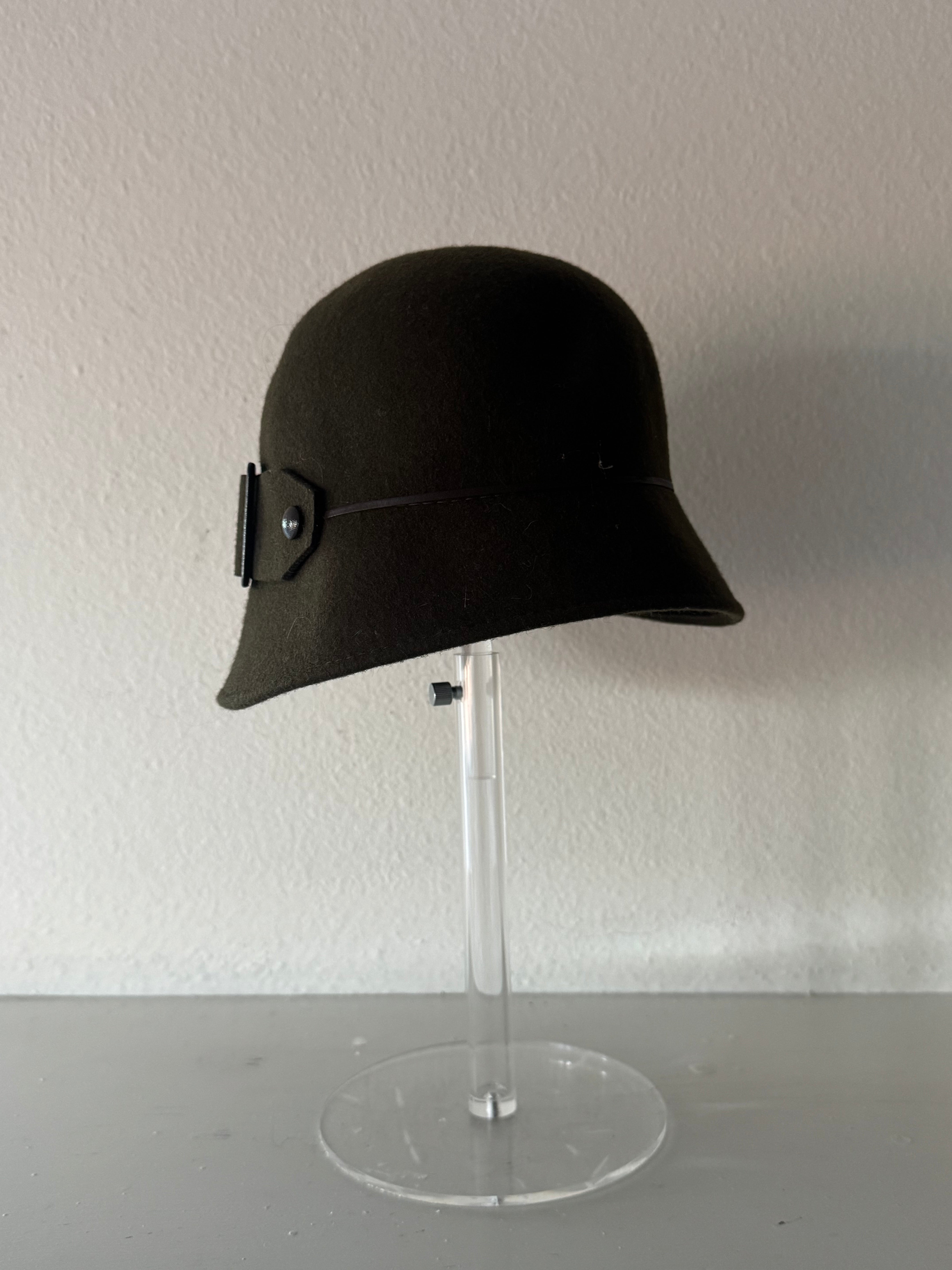 Green Felt Bucket Hat