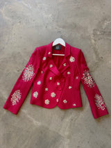 Red and Diamanté Blazer