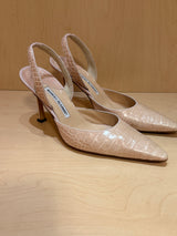 Baby pink python sling backs (39)
