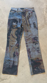 Renaissance Napoleon vintage Printed Jeans
