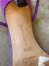 Purple Strappy Heels
