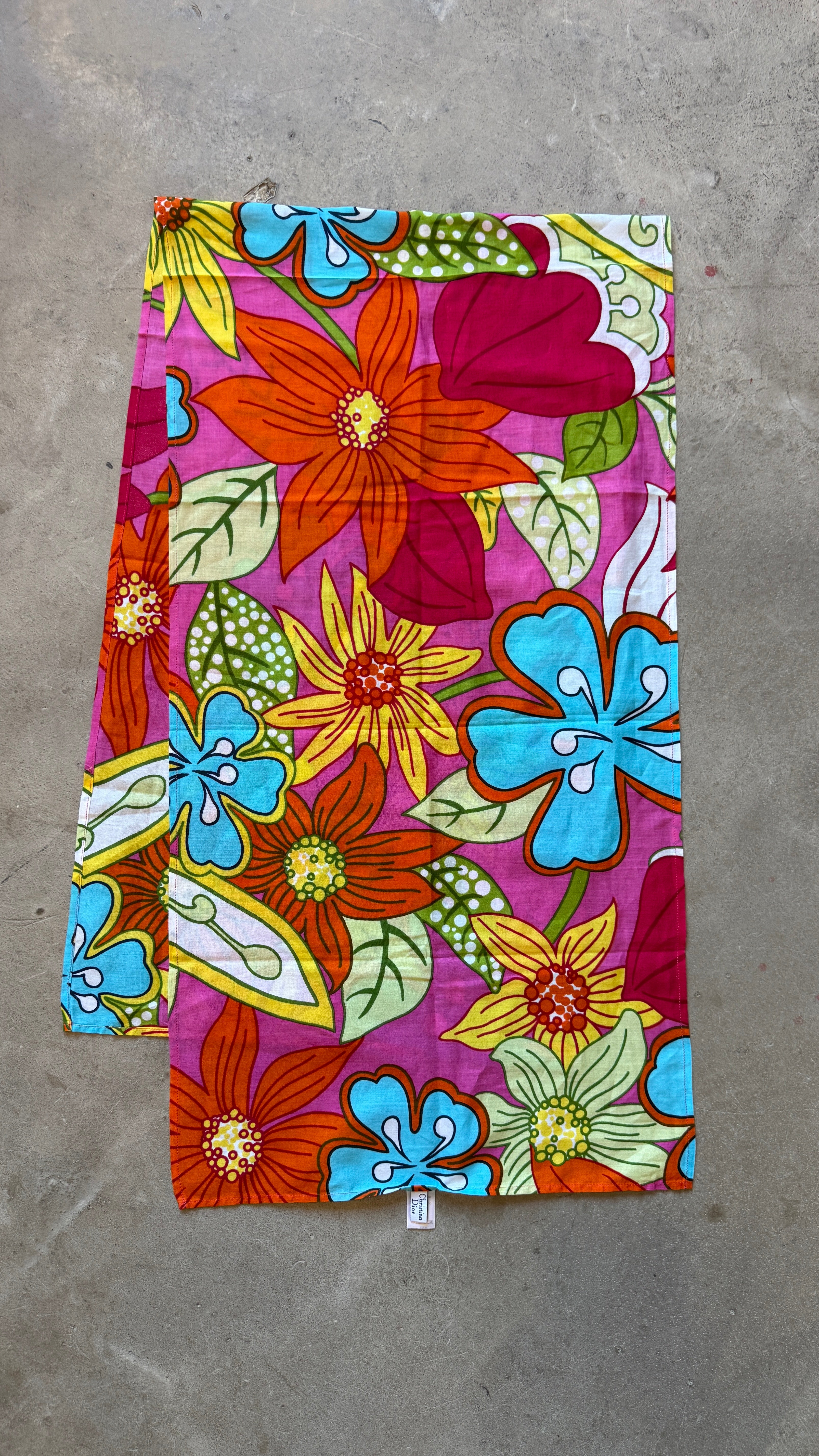 Vintage Floral Scarf Wrap