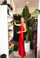 Red Silk Slip