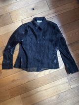 Black Sheer Vintage Shirt