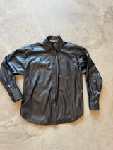 Faux Leather Shirt